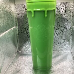 Starbucks Lime Green Drip Tumbler